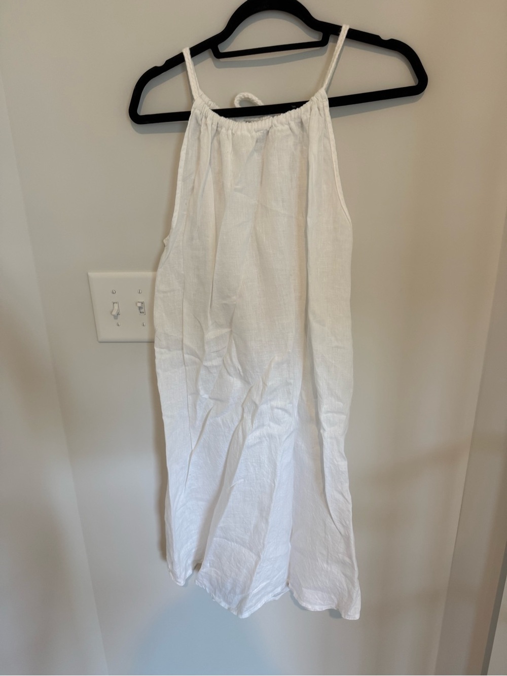 Bellatrix White Sleeveless Mini Slip Dress